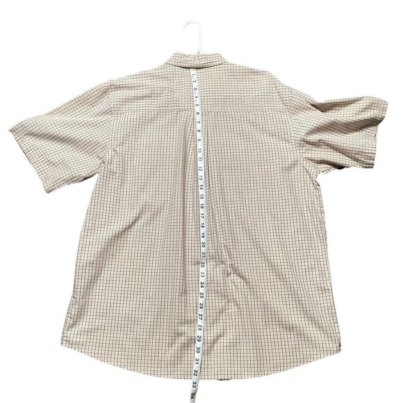 Wrangler Rugged Wear Mens Button-Down Shirt Short Sleeve XL Plaid - Picture 5 of 6